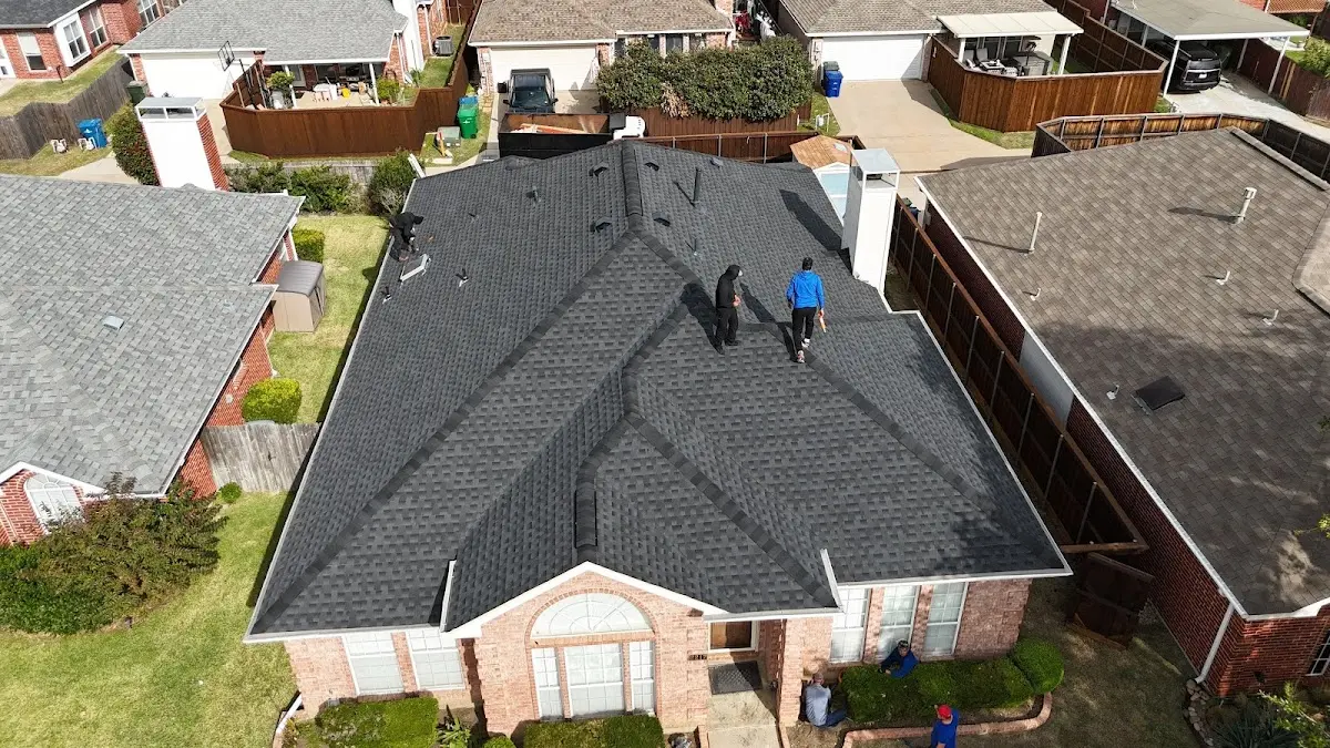 Slate & Tile Roof Repair work in progress on a El Paso property
